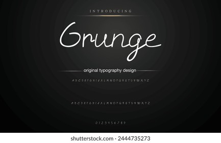 signature Font Calligraphy Logotype Script Brush Font Type Font lettering handwritten