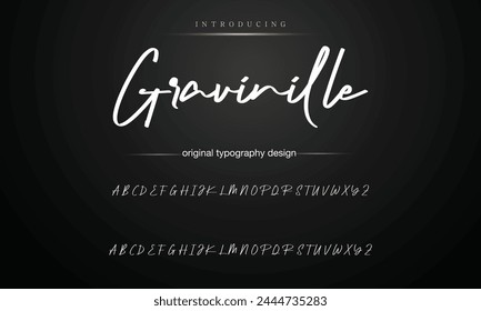signature Font Calligraphy Logotype Script Brush Font Type Font lettering handwritten