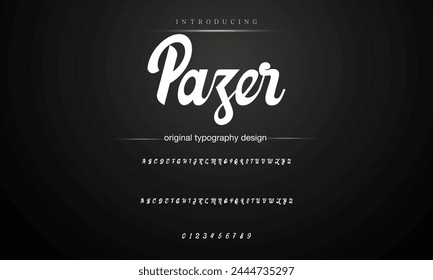 signature Font Calligraphy Logotype Script Brush Font Type Font lettering handwritten