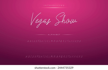 signature Font Calligraphy Logotype Script Brush Font Type Font lettering handwritten