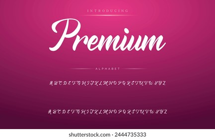signature Font Calligraphy Logotype Script Brush Font Type Font lettering handwritten