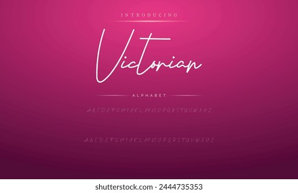signature Font Calligraphy Logotype Script Brush Font Type Font lettering handwritten