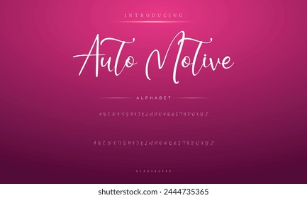 signature Font Calligraphy Logotype Script Brush Font Type Font lettering handwritten