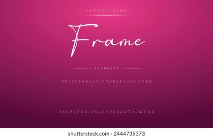signature Font Calligraphy Logotype Script Brush Font Type Font lettering handwritten