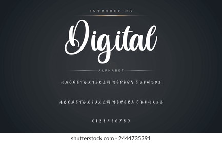 signature Font Calligraphy Logotype Script Brush Font Type Font lettering handwritten
