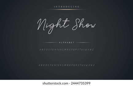 signature Font Calligraphy Logotype Script Brush Font Type Font lettering handwritten