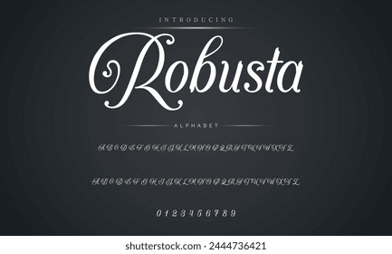 signature Font Calligraphy Logotype Script Brush Font Type Font lettering handwritten