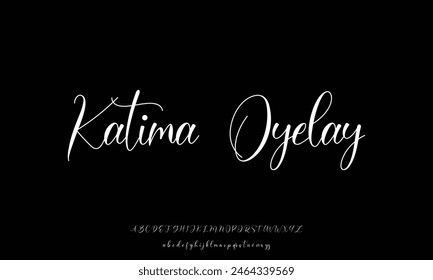 signature Font Calligraphy Logotype Script Brush Font Type Font lettering handwritten