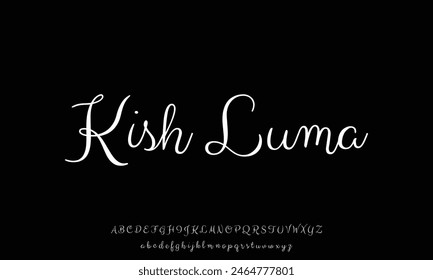 signature Font Calligraphy Logotype Script Brush Font Type Font lettering handwritten