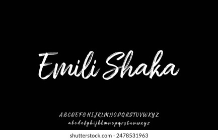 Signature Font Calligraphy Logotype Script Brush Font Type Font lettering handwritten