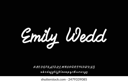 signature Font Calligraphy Logotype Script Brush Font Type Font lettering handwritten