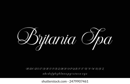 signature Font Calligraphy Logotype Script Brush Font Type Font lettering handwritten