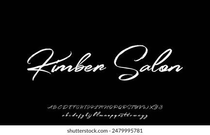 signature Font Calligraphy Logotype Script Brush Font Type Font lettering handwritten