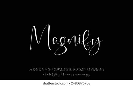 Signature Font Calligraphy Logotype Script Brush Font Type Font lettering handwritten