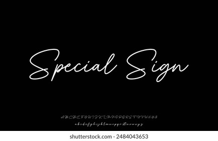 Signature Font Calligraphy Logotype Script Brush Font Type Font lettering handwritten
