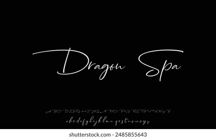 Signature Font Calligraphy Logotype Script Font Type Font lettering handwritten
