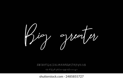 Signature Font Calligraphy Logotype Script Font Type Font lettering handwritten