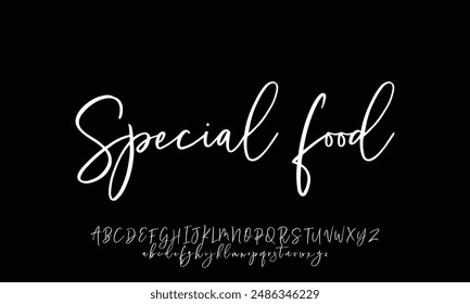Signature Font Calligraphy Logotype Script Brush Font Type Font lettering handwritten