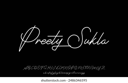 Signature Font Caligraphy Logotype Script Brush Font Type Letras manuscritas