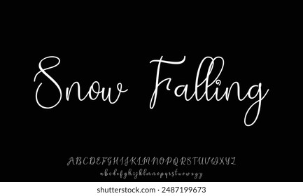 signature Font Calligraphy Logotype Script Brush Font Type Font lettering handwritten