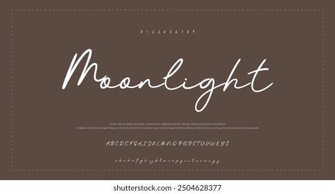 Signature Font Calligraphy Logotype Script Brush Font Type Font lettering handwritten