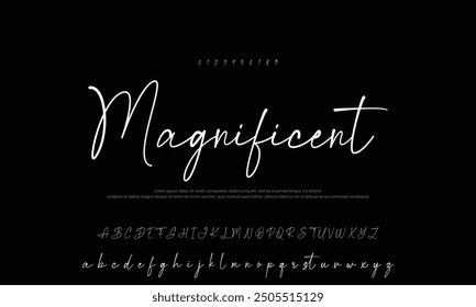 Signature Font Calligraphy Logotype Script Brush Font Type Font lettering handwritten
