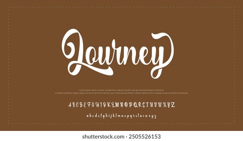 signature Font Calligraphy Logotype Script Brush Font Type Font lettering handwritten