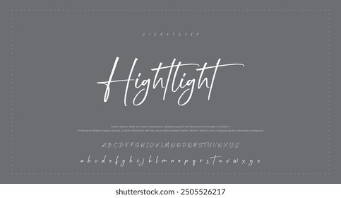 firma Caligrafía de fuentes Logotipo Script Pincel Tipo de fuente Letras de fuentes escritas a mano
