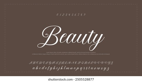 signature Font Calligraphy Logotype Script Brush Font Type Font lettering handwritten