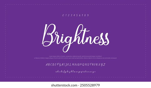 signature Font Calligraphy Logotype Script Brush Font Type Font lettering handwritten