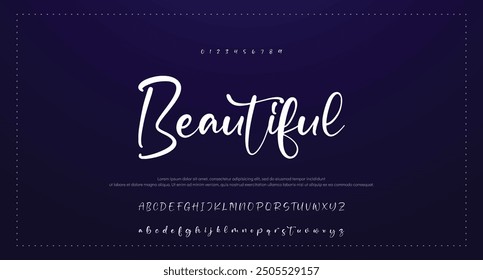 signature Font Calligraphy Logotype Script Brush Font Type Font lettering handwritten