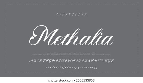 signature Font Calligraphy Logotype Script Brush Font Type Font lettering handwritten