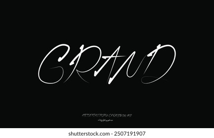signature Font Calligraphy Logotype Script Brush Font Type Font lettering handwritten