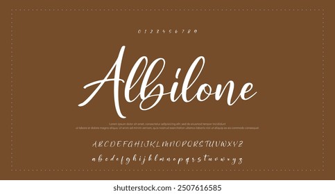 signature Font Calligraphy Logotype Script Brush Font Type Font lettering handwritten