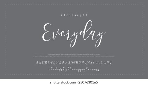 Signature Font Calligraphy Logotype Script Brush Tipo de fuente Letras de fuentes escritas a mano
