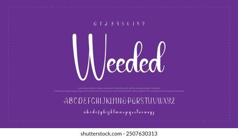 signature Font Calligraphy Logotype Script Brush Font Type Font lettering handwritten