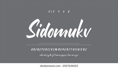 signature Font Calligraphy Logotype Script Brush Font Type Font lettering handwritten