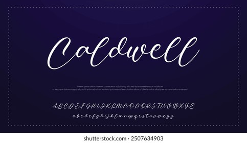 signature Font Calligraphy Logotype Script Brush Font Type Font lettering handwritten