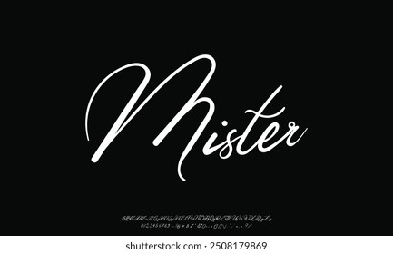 Signature Font Calligraphy Logotype Script Brush Font Type Font lettering handwritten