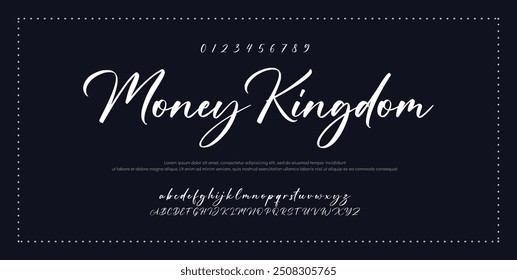 Signature Font Calligraphy Logotype Script Font Type Font lettering handwritten