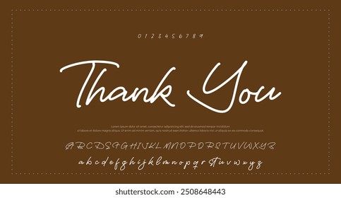 signature Font Calligraphy Logotype Script Brush Font Type Font lettering handwritten