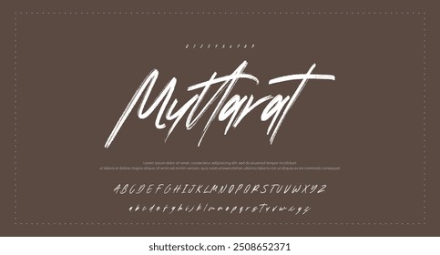 signature Font Calligraphy Logotype Script Brush Font Type Font lettering handwritten