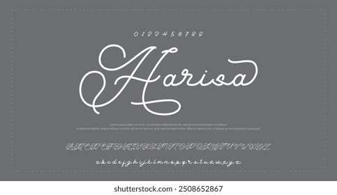 Signature Font Calligraphy Logotype Script Brush Font Type Font lettering handwritten