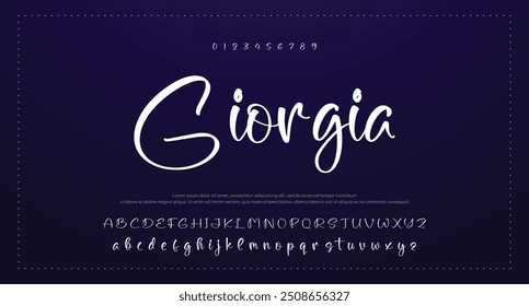 signature Font Calligraphy Logotype Script Brush Font Type Font lettering handwritten