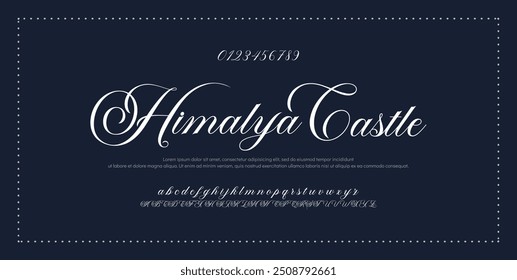 Signature Font Calligraphy Logotype Script Brush Font Type Font lettering handwritten