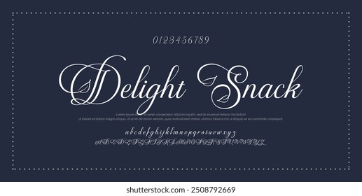 Signature Font Calligraphy Logotype Script Brush Font Type Font lettering handwritten