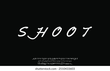 firma Caligrafía de fuentes Logotipo Script Pincel Tipo de fuente Letras de fuentes escritas a mano