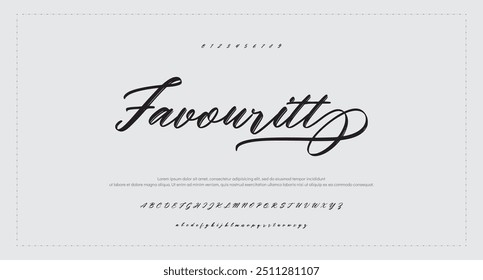 Signature Font Calligraphy Logotype Script Brush Font Type Font lettering handwritten