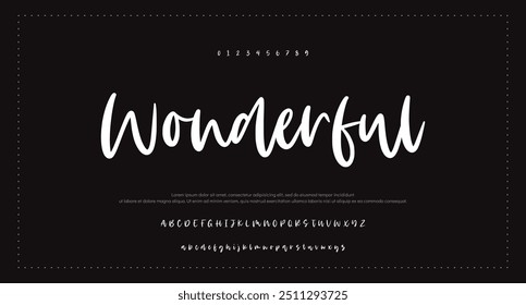 signature Font Calligraphy Logotype Script Brush Font Type Font lettering handwritten
