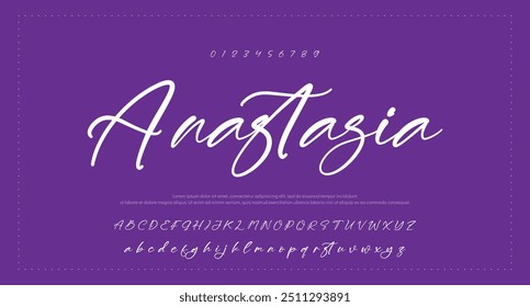 signature Font Calligraphy Logotype Script Brush Font Type Font lettering handwritten